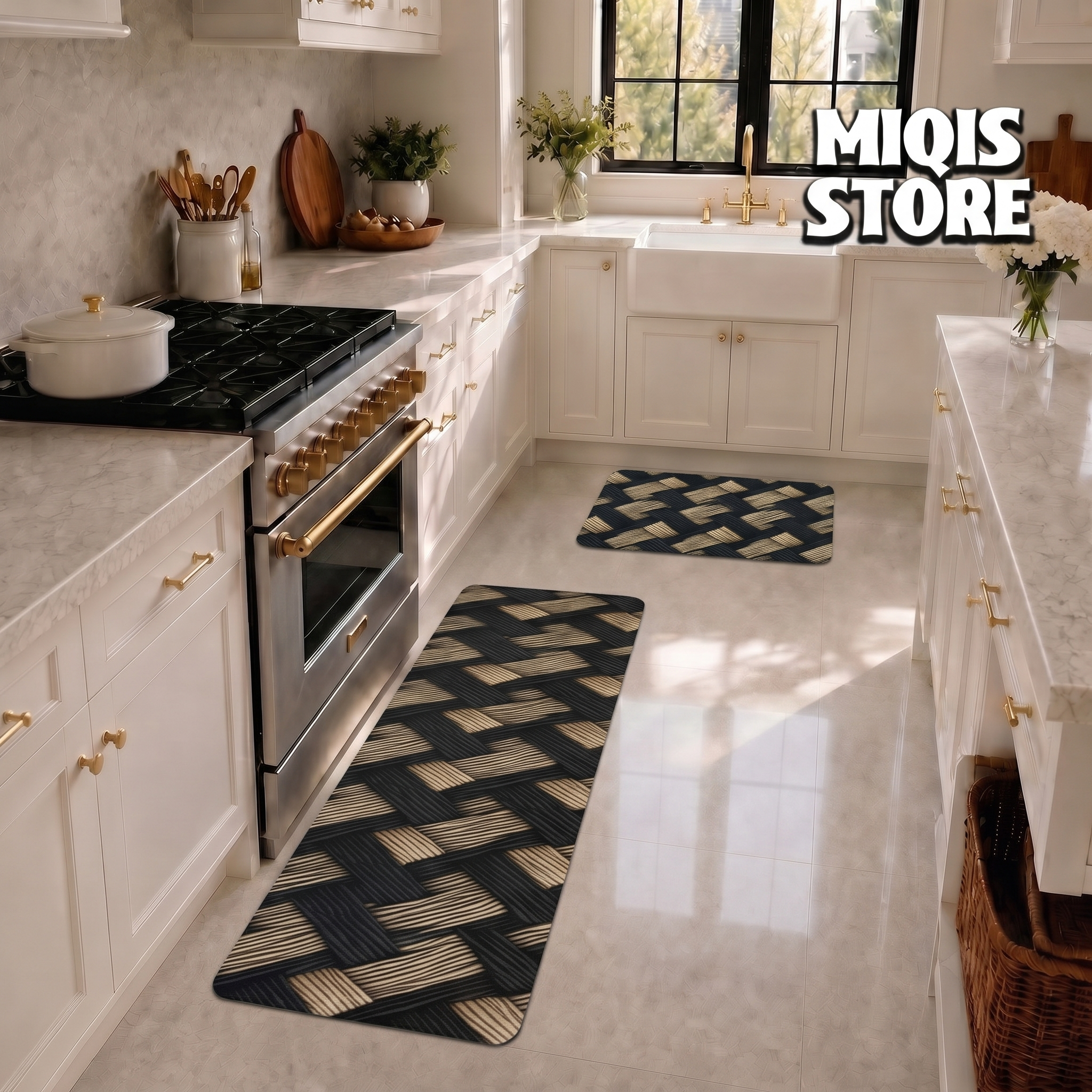 Anti Slip Water Absorbent Runner With Mat