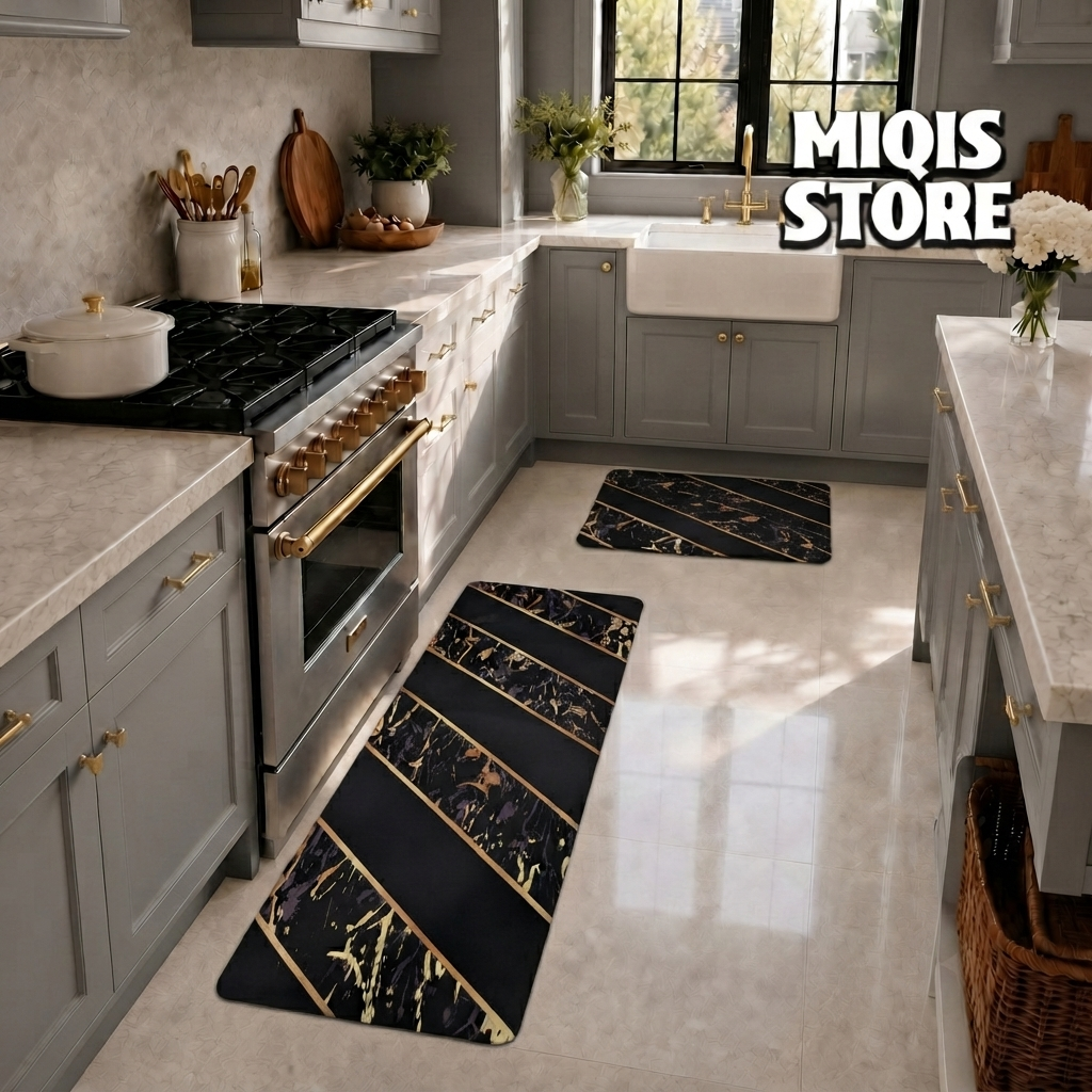 Anti Slip Water Absorbent Runner With Mat (Large Design 47)