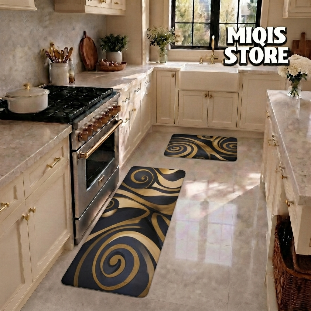 Anti Slip Water Absorbent Runner With Mat (Large Design 10)