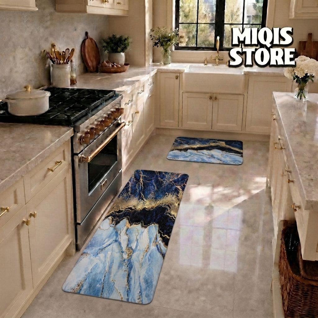 Anti Slip Water Absorbent Runner With Mat (Large Design 46)