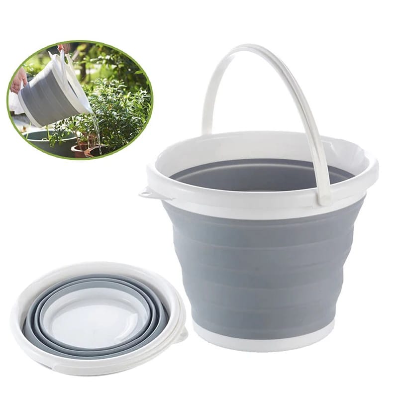 Collapsible Foldable Silicone Bucket with Handle
