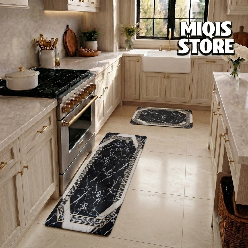 Anti Slip Water Absorbent Runner With Mat (Large Design 37)