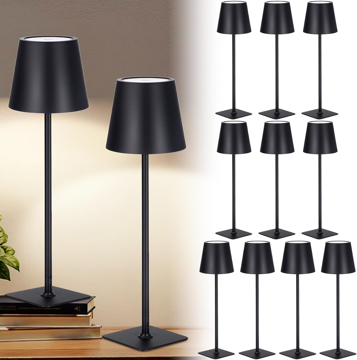 Modern Touch-Control Cordless LED Table Lamp
