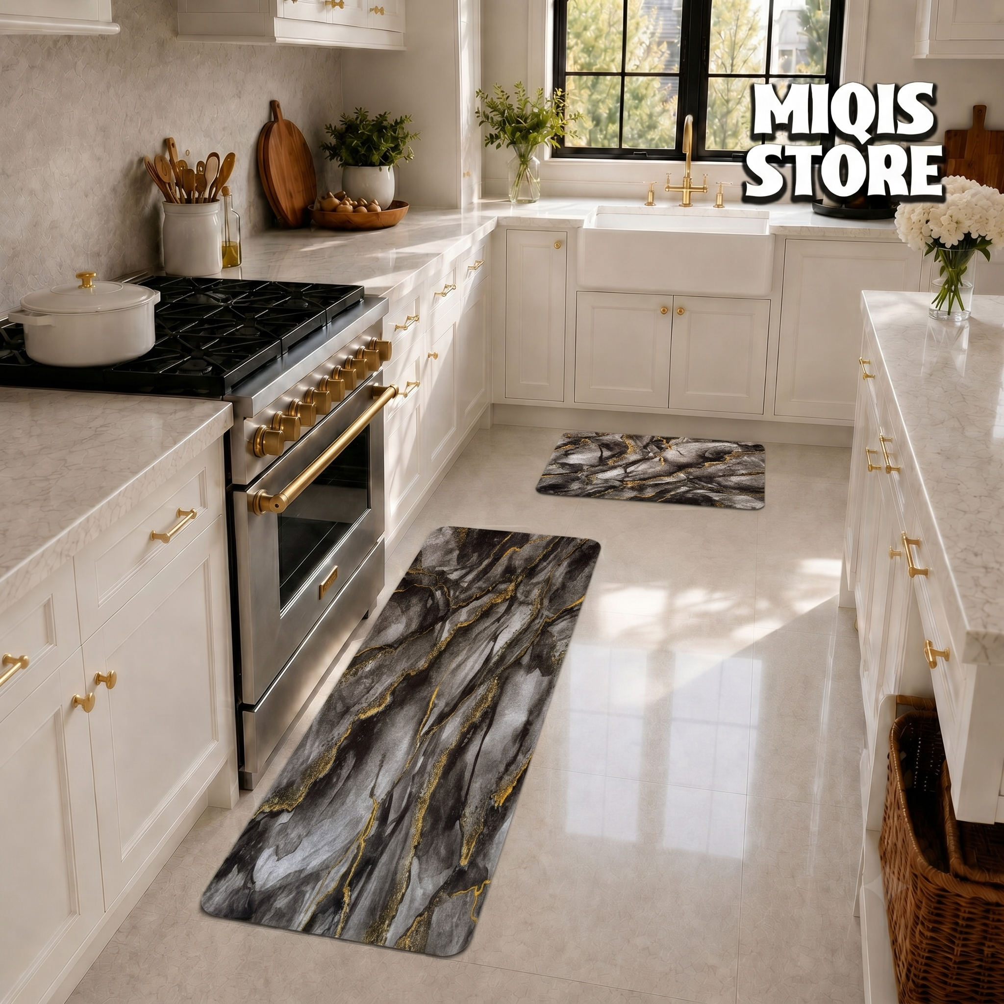 Anti Slip Water Absorbent Runner With Mat