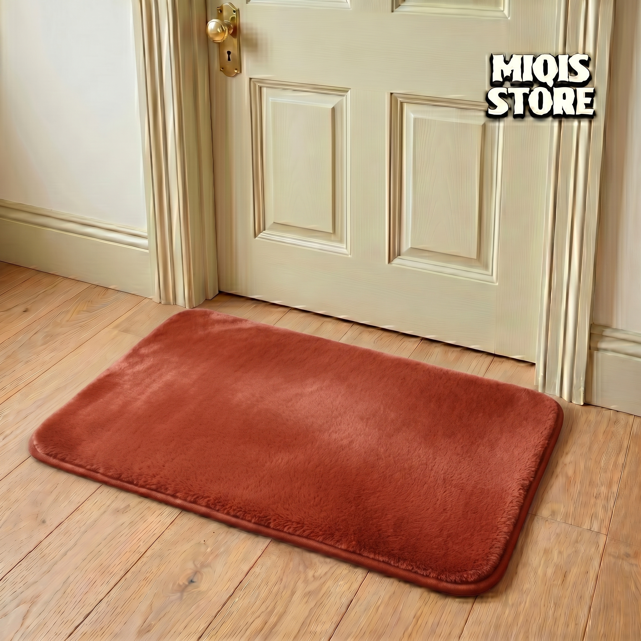 Premium Faux Rabbit Fur Mat Size 24x16 Inches