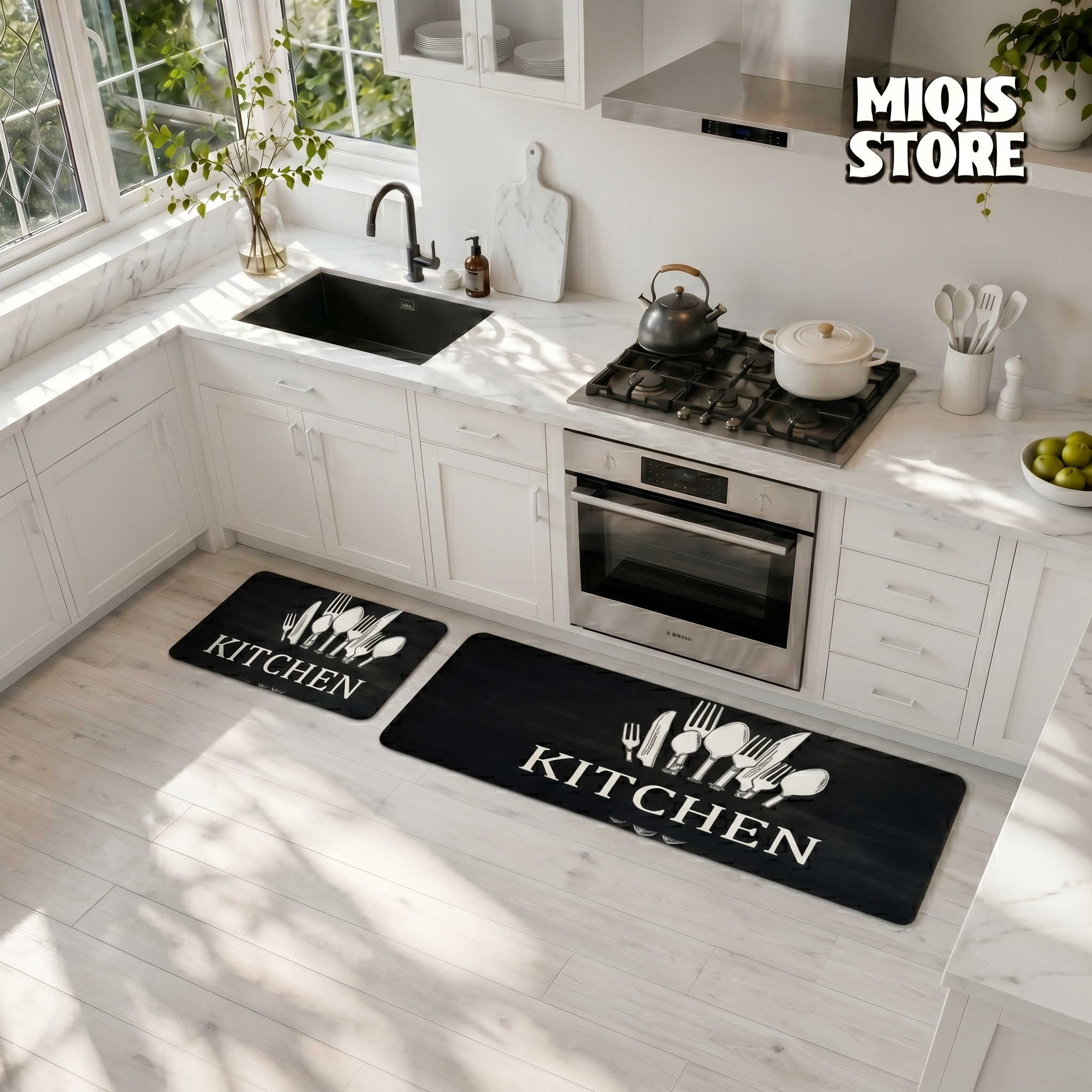 Anti Slip Water Absorbent Runner With Mat