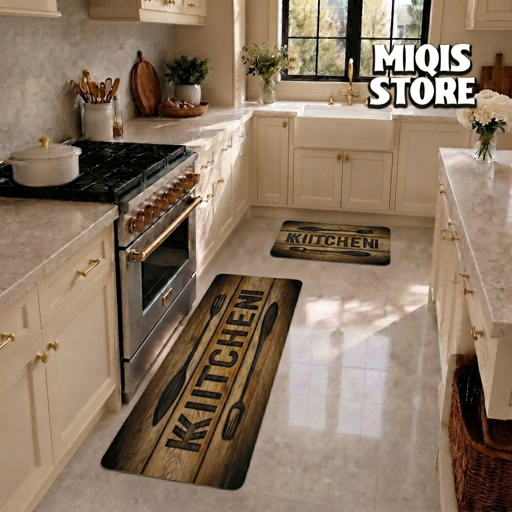 Anti Slip Water Absorbent Runner With Mat