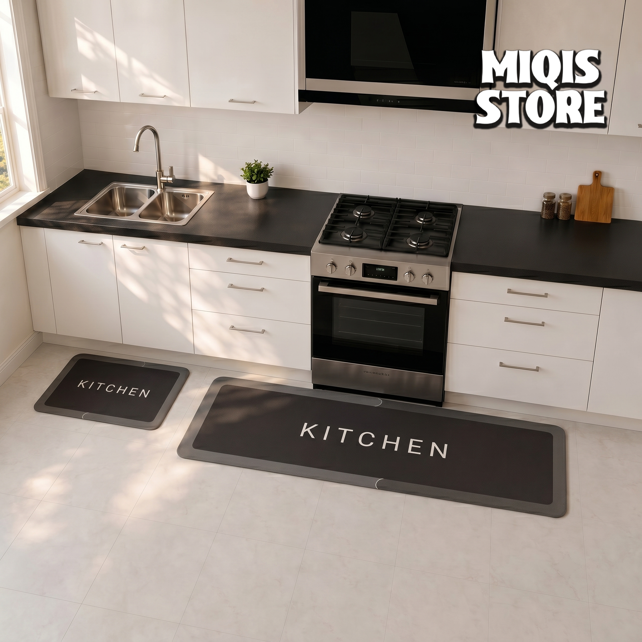 Anti Slip Water Absorbent Runner With Mat