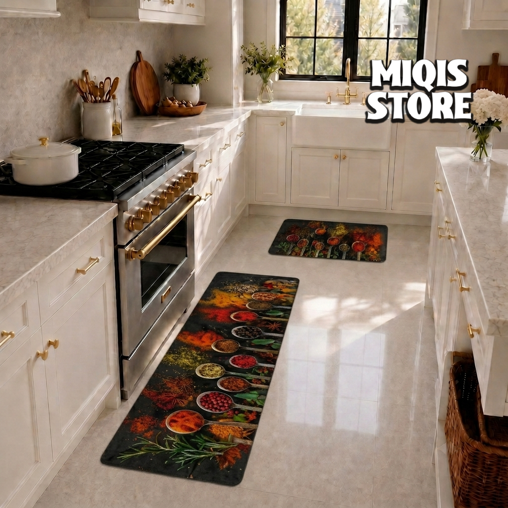 Anti Slip Water Absorbent Runner With Mat