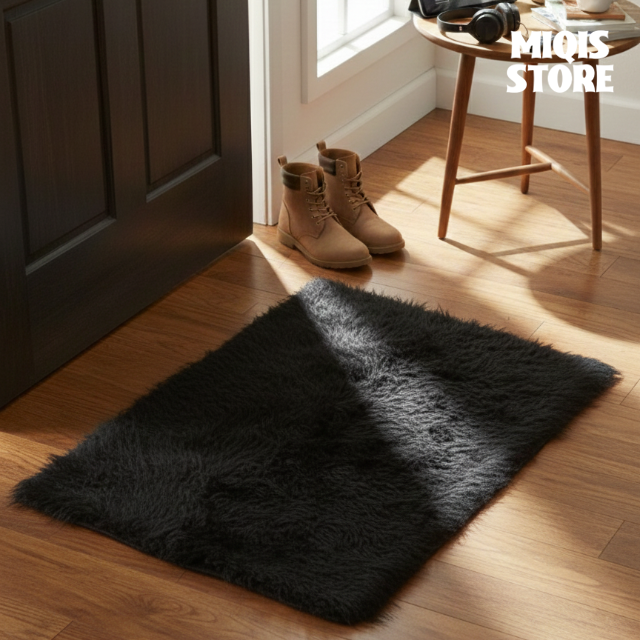 Sheep Fur Mat Medium Size 24x16 Inches