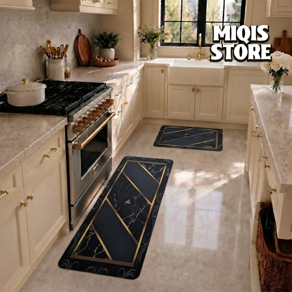 Anti Slip Water Absorbent Runner With Mat (Medium Design 62)