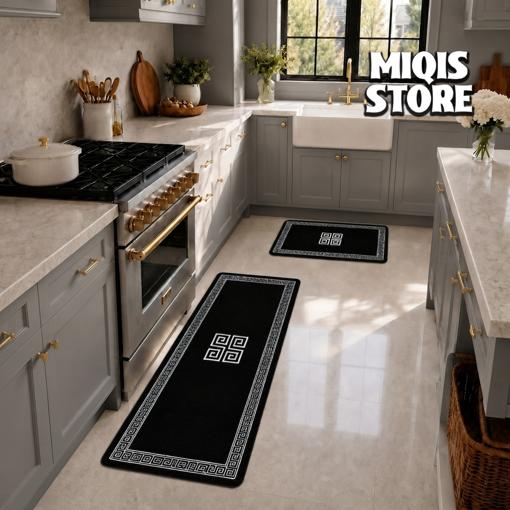 Anti Slip Water Absorbent Runner With Mat