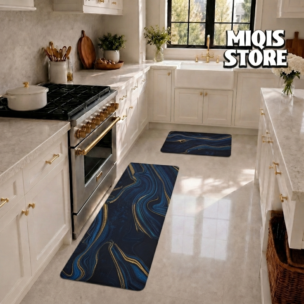 Anti Slip Water Absorbent Runner With Mat (Large Design 48)