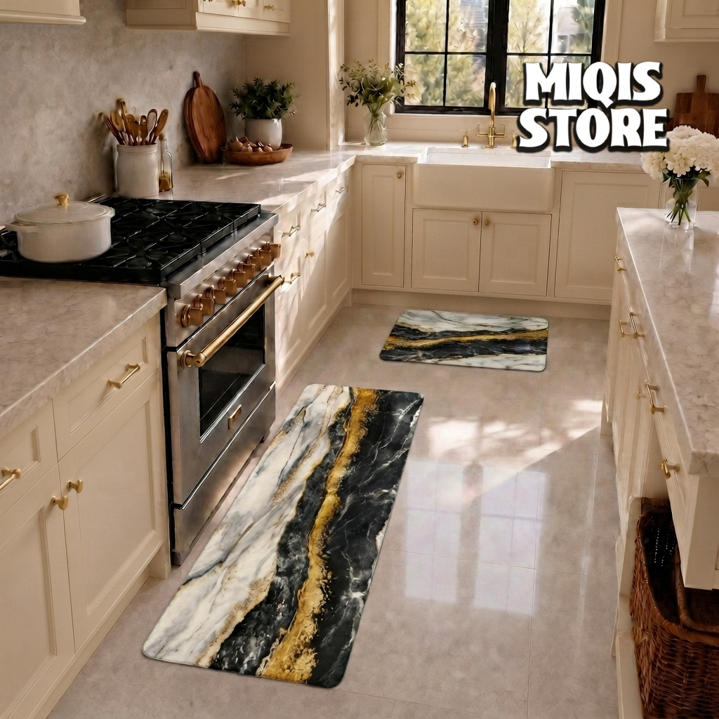 Anti Slip Water Absorbent Runner With Mat (Large Design 22)
