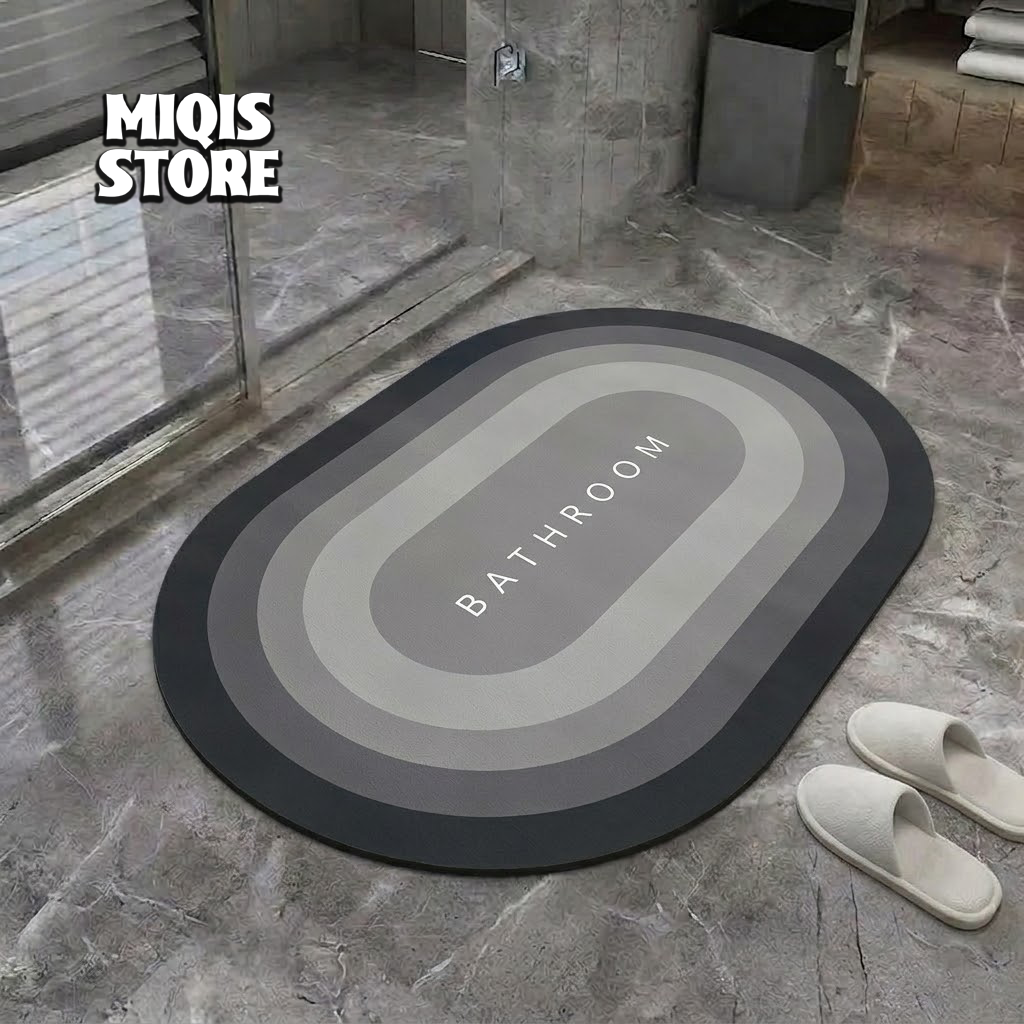 2 Pcs Large Size Water Absorbent Anti-Slip Mat (2.25x1.5 ft)