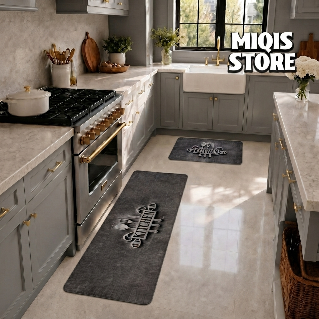 Anti Slip Water Absorbent Runner With Mat