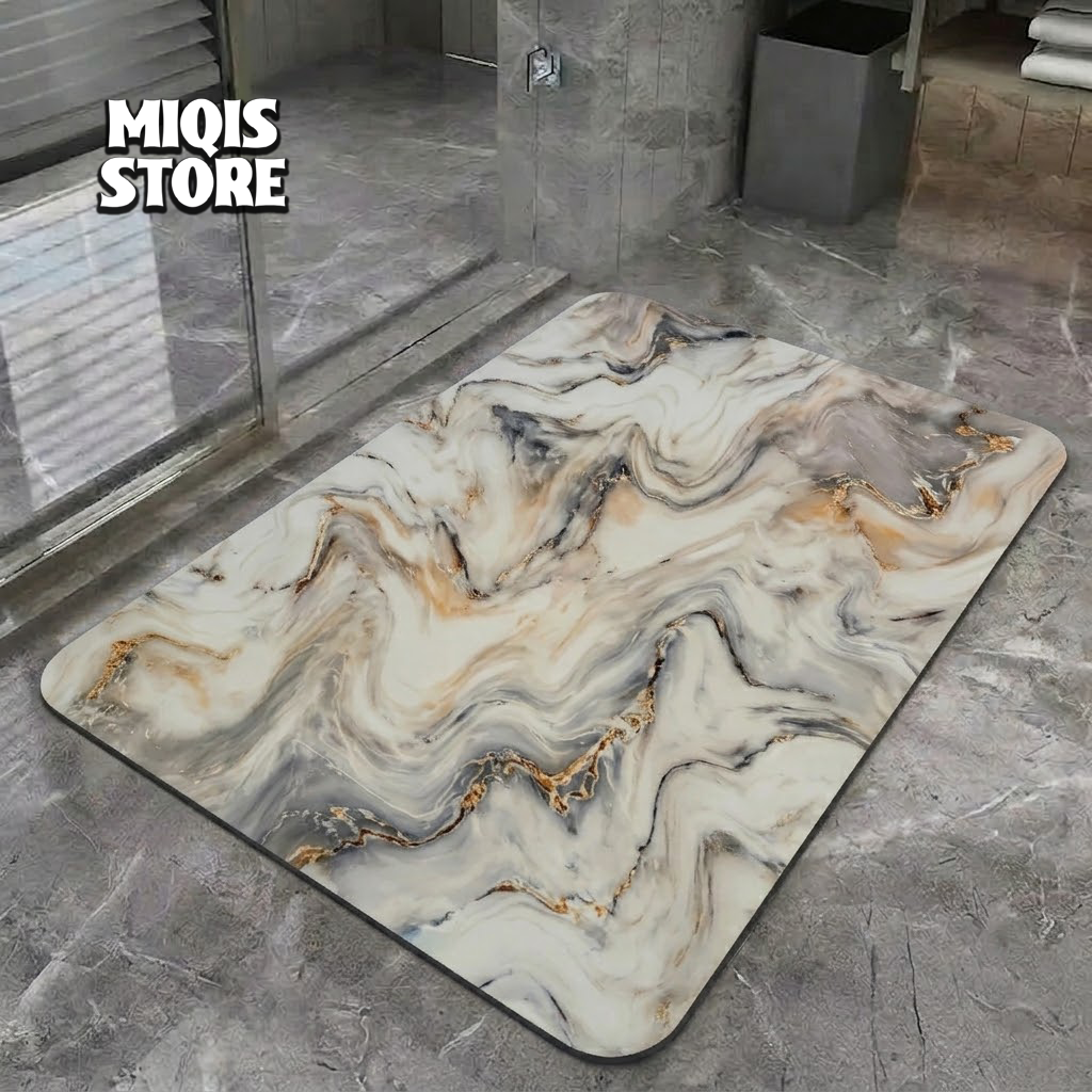 2 Pcs Large Size Water Absorbent Anti-Slip Mat (2.25x1.5 ft)