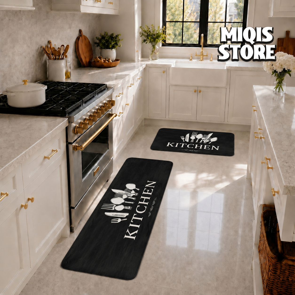 Anti Slip Water Absorbent Runner With Mat