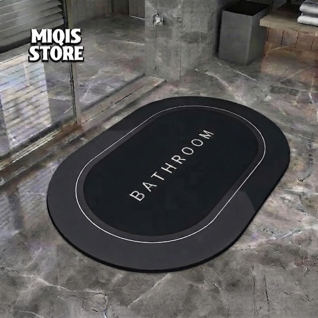 2 Pcs Large Size Water Absorbent Anti-Slip Mat (2.25x1.5 ft)