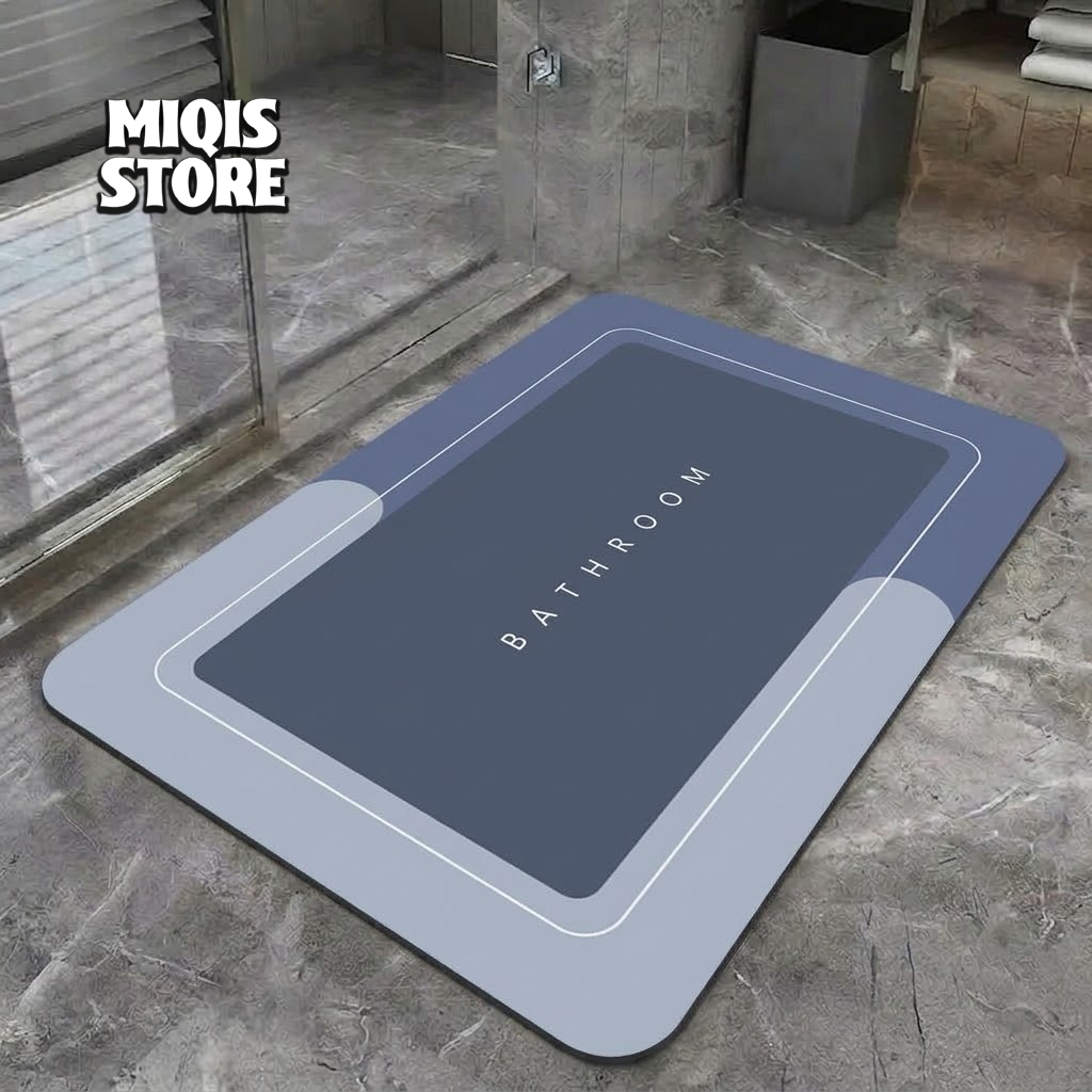 2 Pcs Medium Size Water Absorbent Anti-Slip Mat (2x1.25 ft)