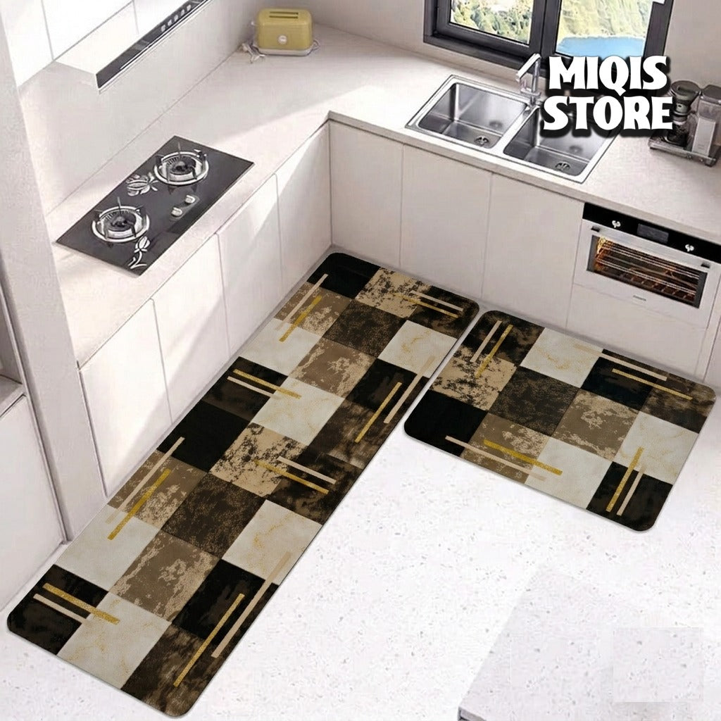 Anti Slip Water Absorbent Runner With Mat