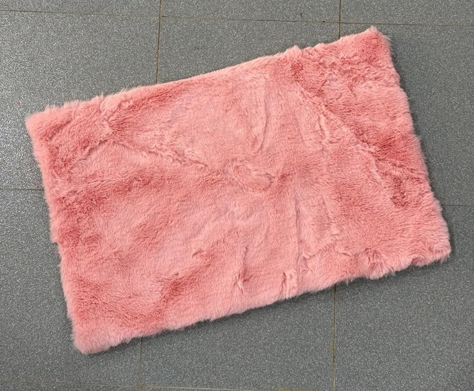 Rabbit Fur Mat Large Size 29x20 Inch