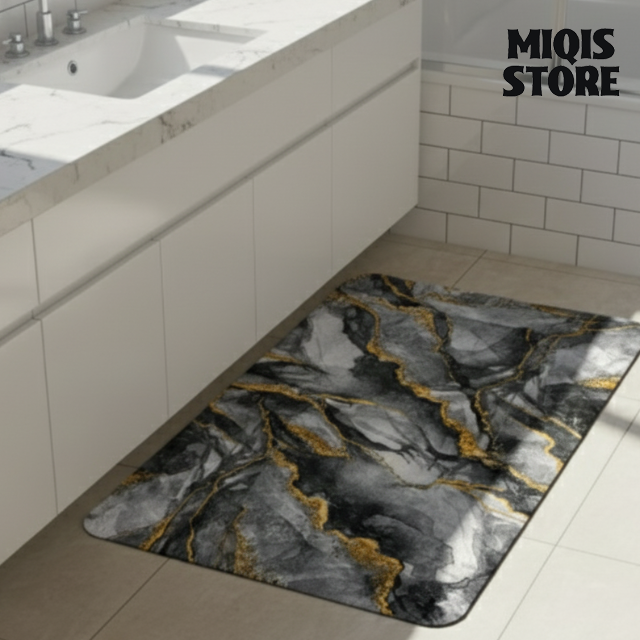 2 Pcs Large Size Water Absorbent Anti-Slip Mat (2.25x1.5 ft)