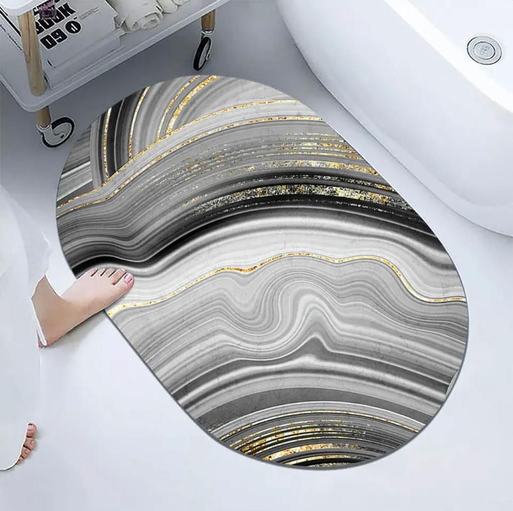 2 Pcs Large Size Water Absorbent Anti-Slip Mat (2.25x1.5 ft)