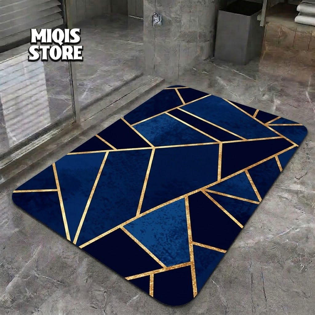 2 Pcs Large Size Water Absorbent Anti-Slip Mat (2.25x1.5 ft)