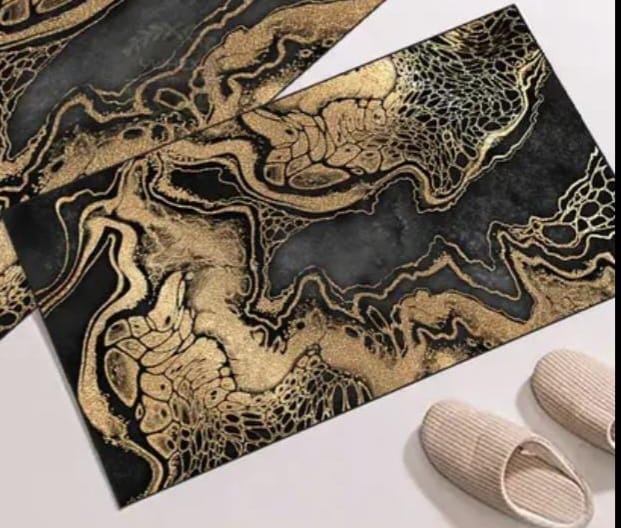 2 Pcs Large Size Water Absorbent Anti-Slip Mat (2.25x1.5 ft)