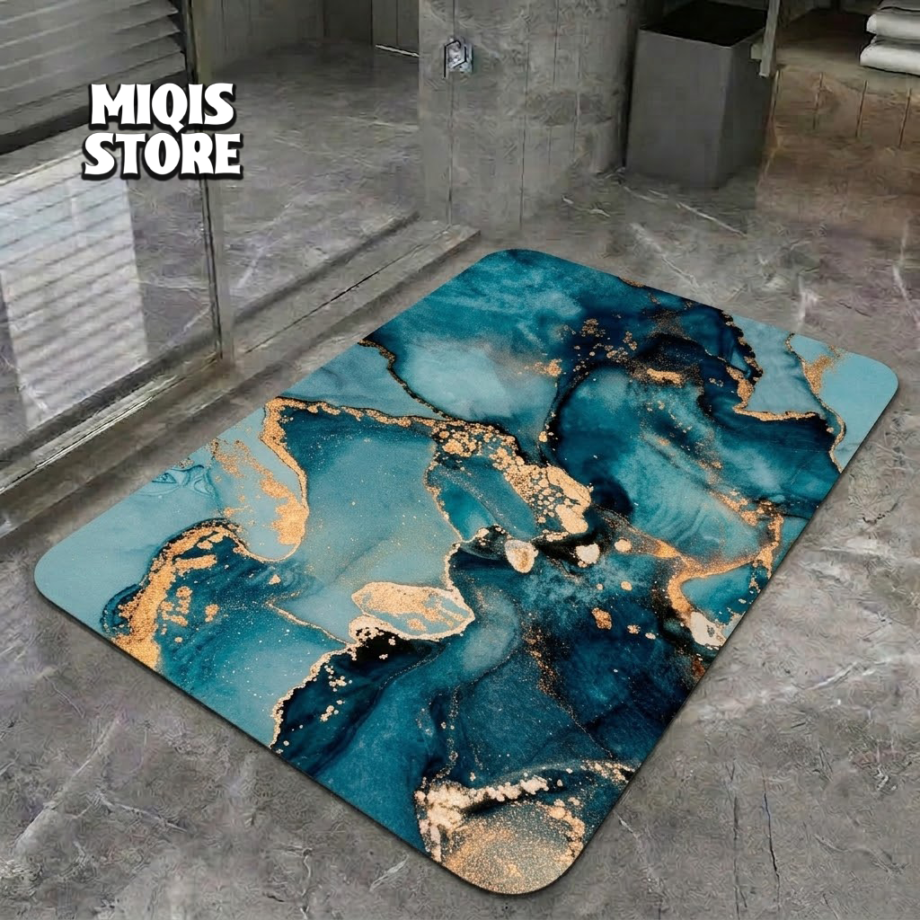 2 Pcs Medium Size Water Absorbent Anti-Slip Mat (2x1.25 ft)
