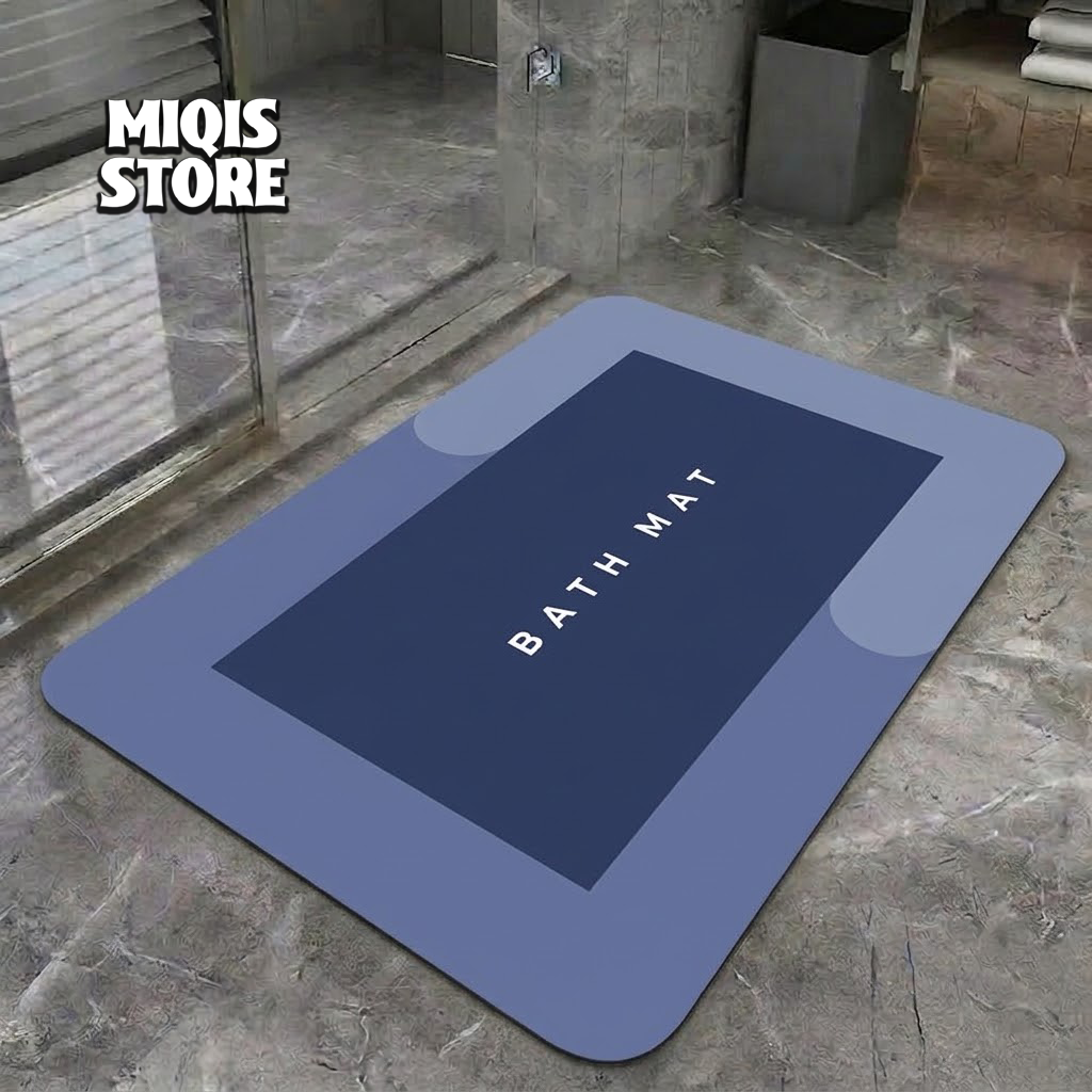 2 Pcs Large Size Water Absorbent Anti-Slip Mat (2.25x1.5 ft)