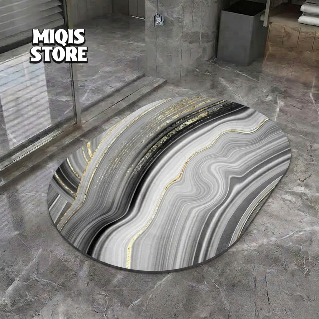 2 Pcs Large Size Water Absorbent Anti-Slip Mat (2.25x1.5 ft)