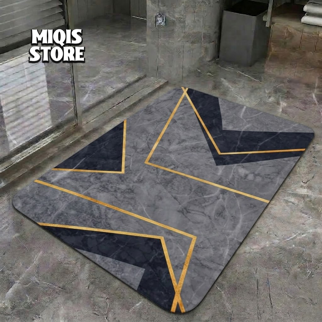 2 Pcs Large Size Water Absorbent Anti-Slip Mat (2.25x1.5 ft)