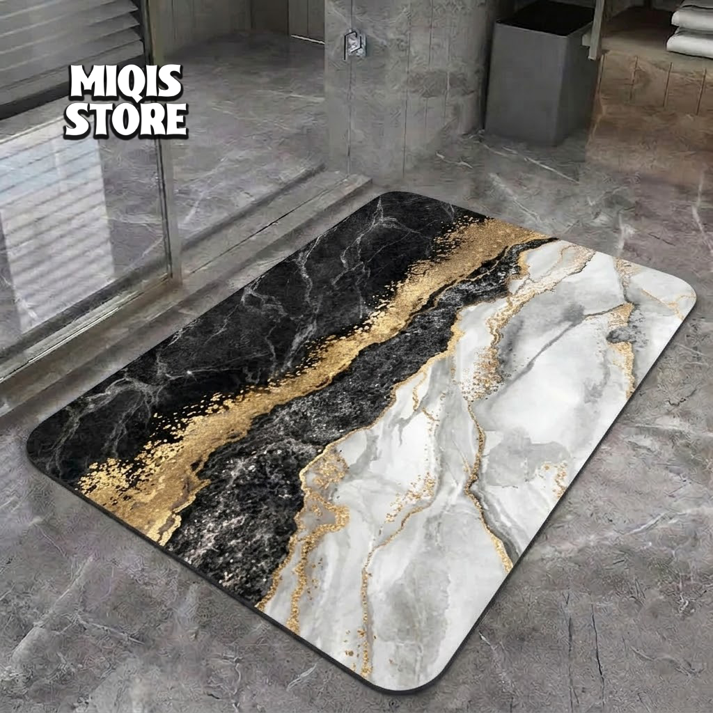 2 Pcs Large Size Water Absorbent Anti-Slip Mat (2.25x1.5 ft)