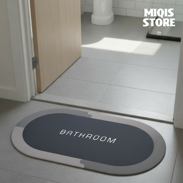 2 Pcs Large Size Water Absorbent Anti-Slip Mat (2.25x1.5 ft)