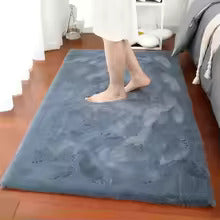 Rabbit Fur Rug/Centerpiece 5.5x4 Ft