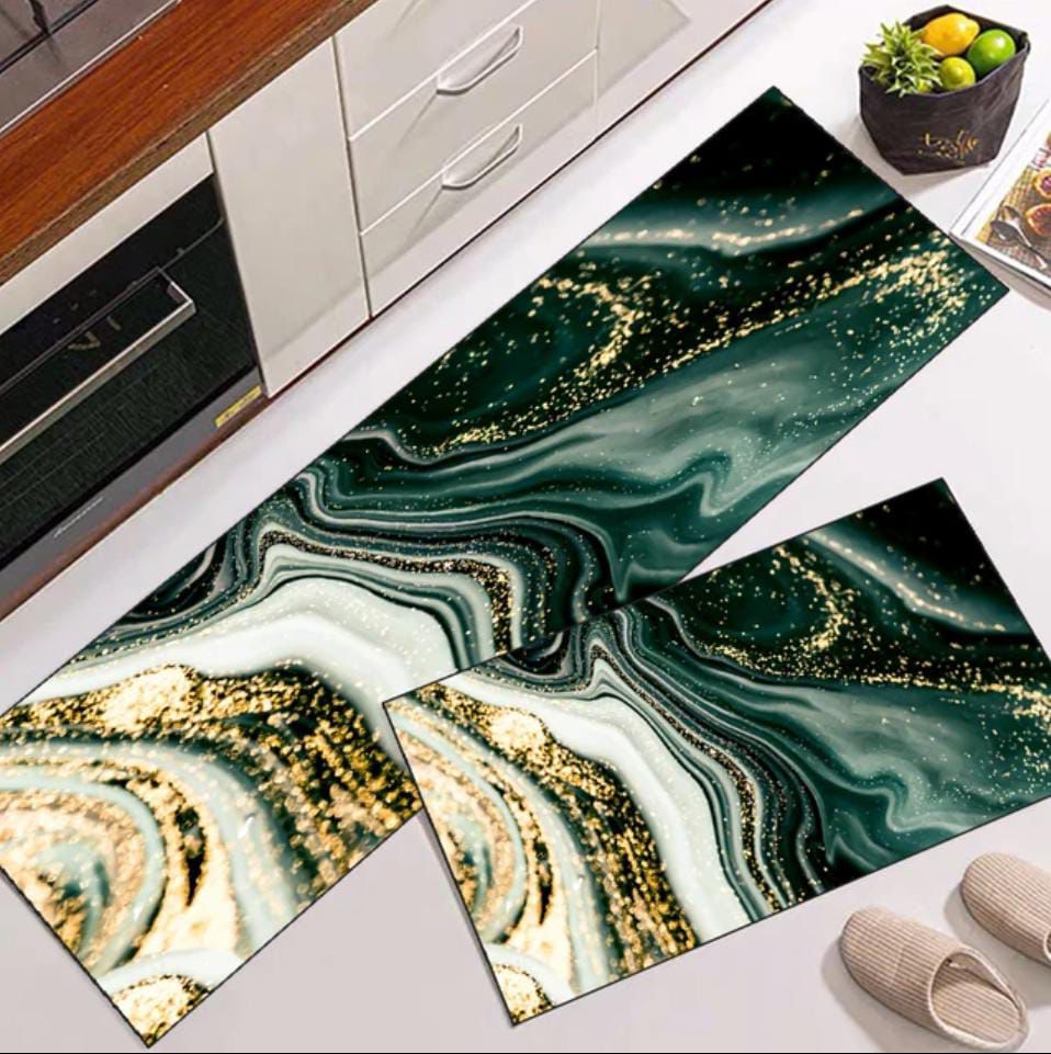 Anti Slip Water Absorbent Runner With Mat (Large Design 1)