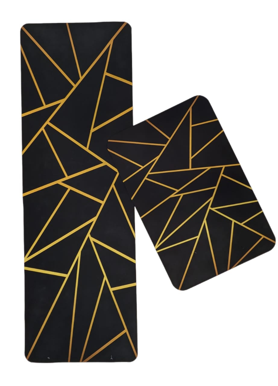 Anti Slip Water Absorbent Runner With Mat (Large Design 19)