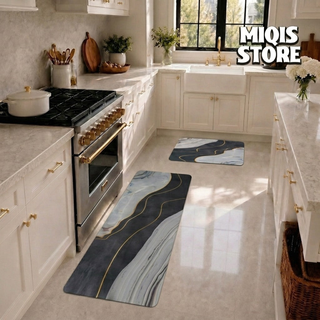 Anti Slip Water Absorbent Runner With Mat (Medium Design 78)