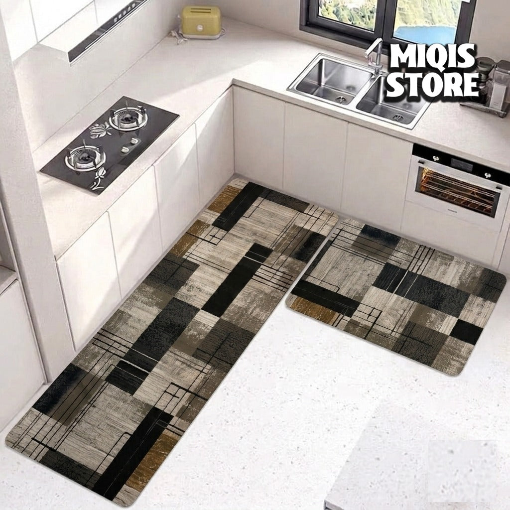 Anti Slip Water Absorbent Runner With Mat