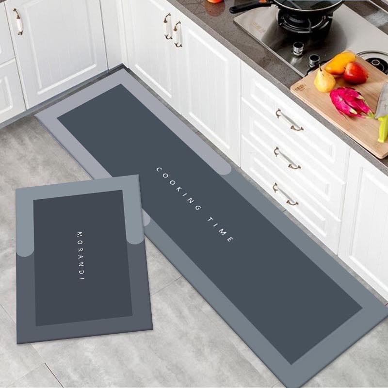 Large Size Anti Slip Water Absorbent Runner With Mat (4.5x1.5 ft)