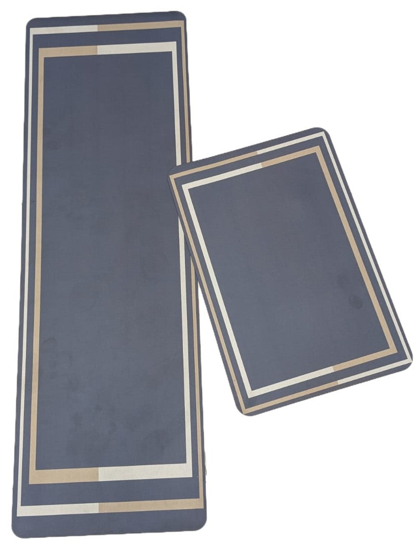 Large Size Anti Slip Water Absorbent Runner With Mat (4.5x1.5 ft)