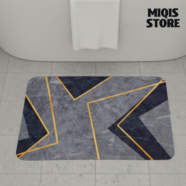 2 Pcs Medium Size Water Absorbent Anti-Slip Mat (2x1.25 ft)