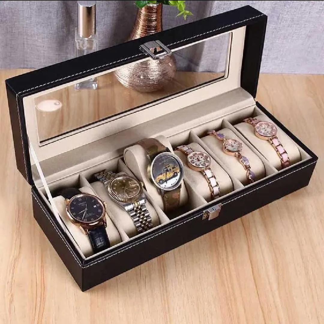 Luxury Leather Watch Display Case & Organizer