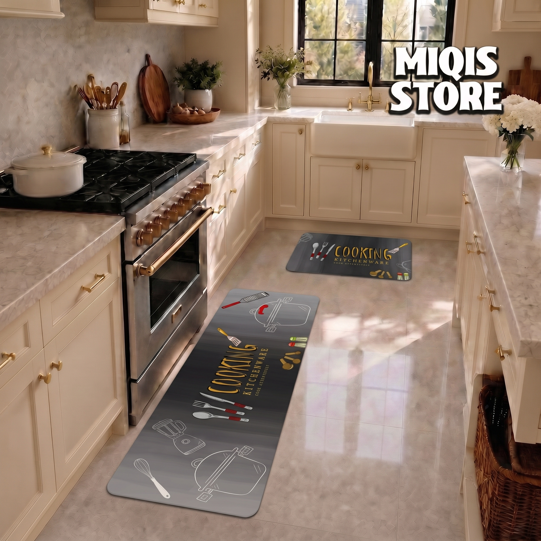 Anti Slip Water Absorbent Runner With Mat