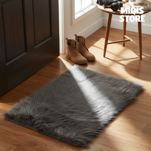 Sheep Fur Mat Large Size 29x20 Inch