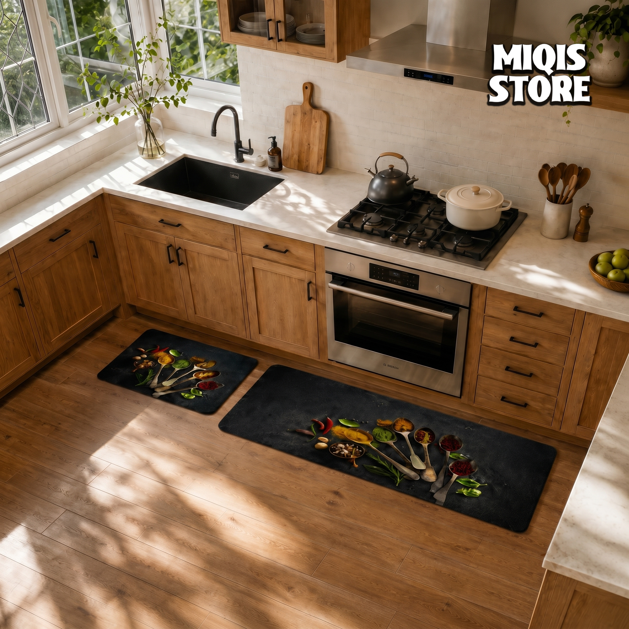 Anti Slip Water Absorbent Runner With Mat