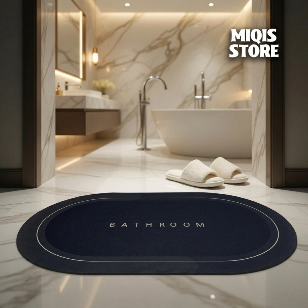 2 Pcs Medium Size Water Absorbent Anti-Slip Mat (2x1.25 ft)