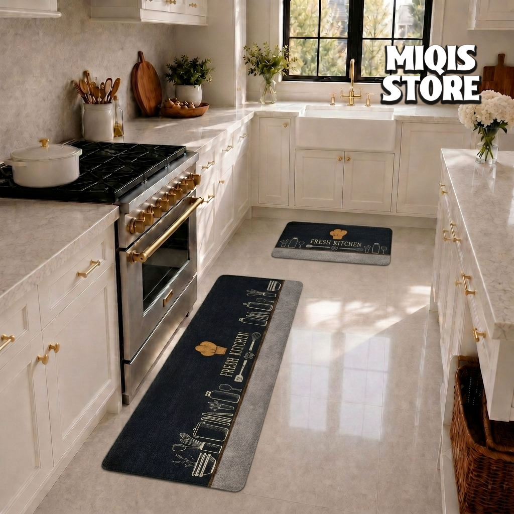 Anti Slip Water Absorbent Runner With Mat